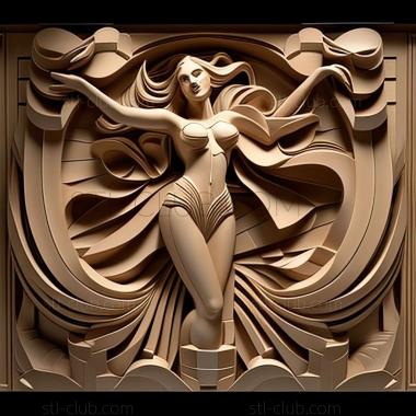 3D model art deco (STL)